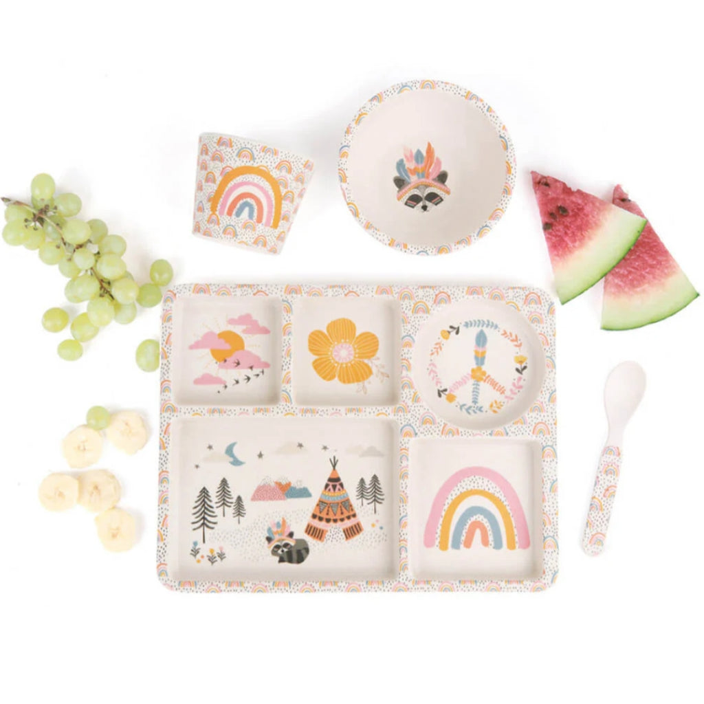 Love Mae Divided Plate Set -Gypsy Girl - UrbanBaby shop