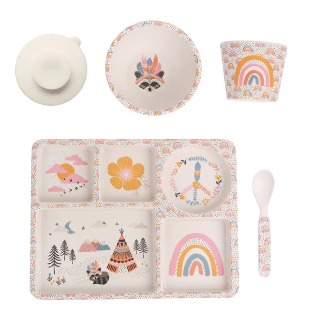 Love Mae Divided Plate Set -Gypsy Girl - UrbanBaby shop