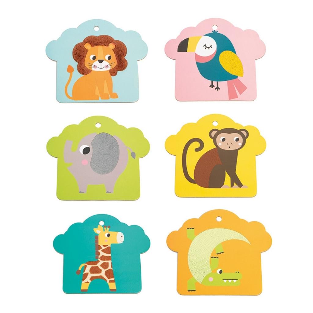 Janod Tactile Cards Savannah - UrbanBaby shop