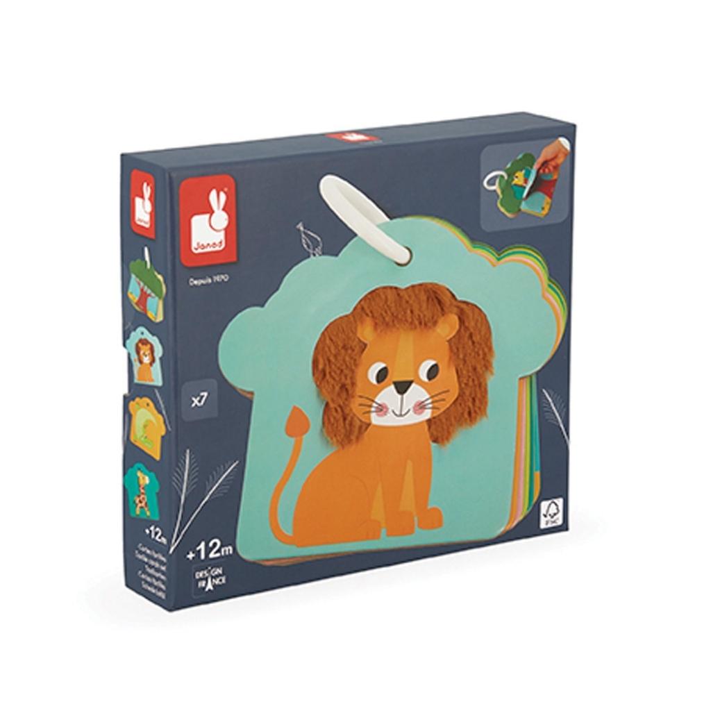 Janod Tactile Cards Savannah - UrbanBaby shop